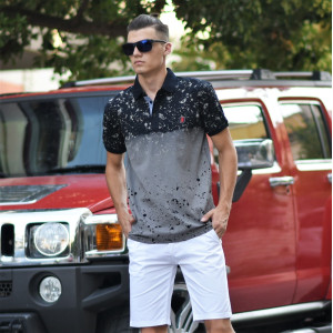 ΑΝΔΡΙΚΟ POLO SHIRT MOHICANS 222.ΜΑΥΡΟ