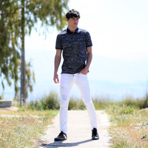  ΑΝΔΡΙΚΟ POLO SHIRT MOHICANS 436.ΓΚΡΙ