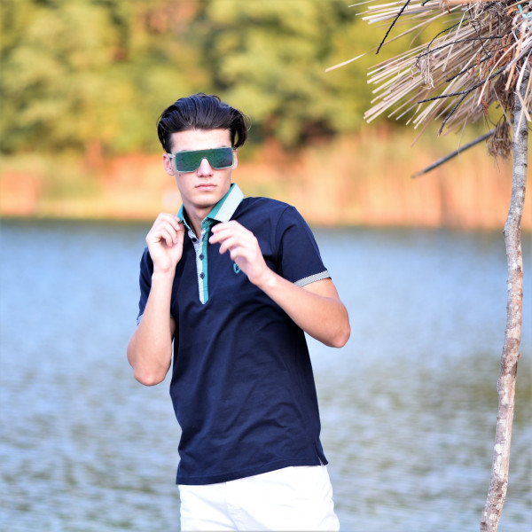ΑΝΔΡΙΚH ΜΠΛΟΥΖΑ POLO SHIRT MOHICANS 438 ΜΠΛΕ