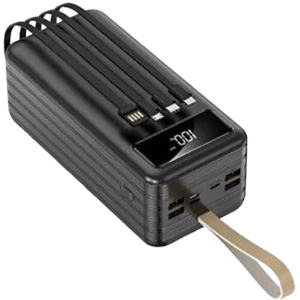 POWER BANK 60000mAh ME ΦΑΚΟ 4 ΘΥΡΕΣ USB-A ΚΑΙ ΘΥΡΑ USB-C GP860.ΜΑΥΡΟ