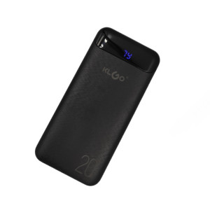 KLGO KP 89 POWER BANK 20000mAh ME 2 ΘΥΡΕΣ USB-A KP-89 ΜΑΥΡΟ