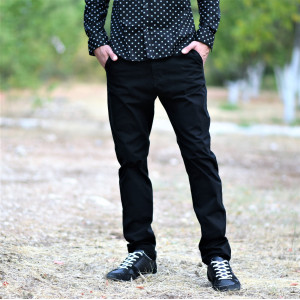 ΑΝΔΡΙΚΟ ΠΑΝΤΕΛΟΝΙ CHINOS MOHICANS NFS803-1 ΜΑΥΡΟ
