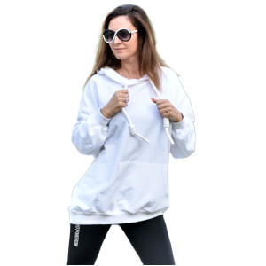 ΦΟΥΤΕΡ ΚΟΥΚΟΥΛΑ OVERSIZE MOHICANS ZCP10503 ΛΕΥΚΟ